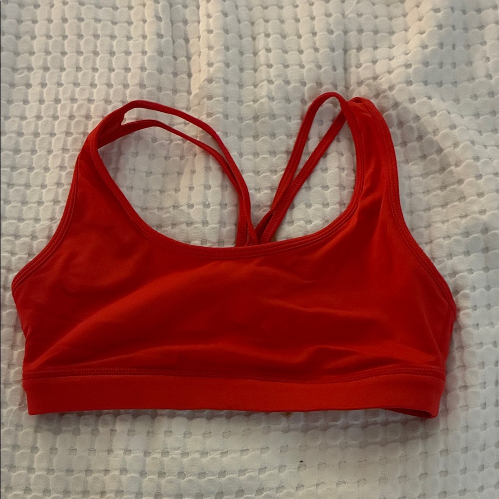 P’tula orange sports bra